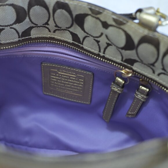 COACH Limited Edition Gold Patchwork Satchel Shoulder Bag E0873-12740 NWOT - Picture 3 of 4